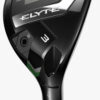 Callaway Golf Elyte Hybrid — polished chrome forged hybrid golf club on course