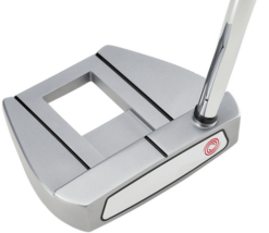 Pre-owned Odyssey White Hot OG #7 Bird Double Bend Stroke Lab Putter – mallet golf putter with White Hot insert on green